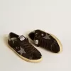 Herren-Super-Star aus Wildleder und Swarovski-Kristallen mit silbernem Stern