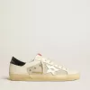 Herren-Super-Star LTD aus Mesh und Leder mit silbernem Stern und blauer Fersenlasche