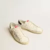 Herren-Super-Star LTD aus Mesh und Leder mit silbernem Stern und blauer Fersenlasche