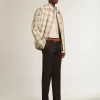 Herren-Super-Star LTD aus Mesh und Leder mit silbernem Stern und blauer Fersenlasche