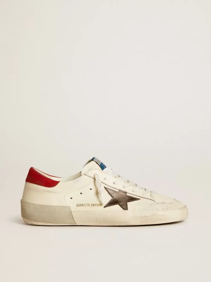 Herren-Super-Star LTD aus Nappa mit metallischem Stern und Nubuk-Fersenlasche Herren-Super-Star LTD aus Nappa mit metallischem Stern und Nubuk-Fersenlasche