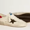Herren-Super-Star LTD aus Nappa mit metallischem Stern und Nubuk-Fersenlasche Herren-Super-Star LTD aus Nappa mit metallischem Stern und Nubuk-Fersenlasche
