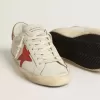 Herren-Super-Star LTD aus Nappaleder mit orangefarbenem Lederstern und tabakfarbenem Wildleder-Fersenlasche