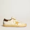 Herren-Super-Star LTD aus Nappaleder mit Wildlederstern und brauner Fersenlasche