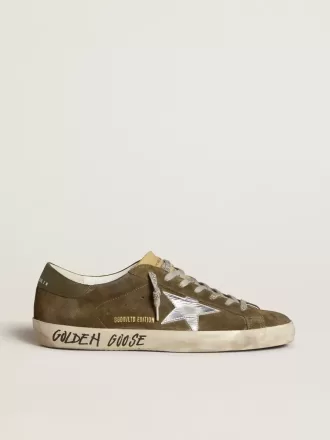 Herren-Super-Star LTD aus Wildleder mit metallischem Lederstern und Leder-Fersenlasche