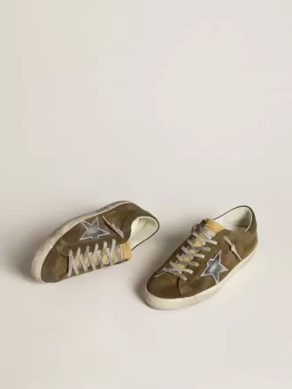 Herren-Super-Star LTD aus Wildleder mit metallischem Lederstern und Leder-Fersenlasche