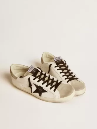 Herren-Super-Star LTD mit schwarzem Lederstern mit Krokodilprägung und Wildledereinsätzen
