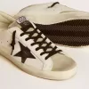 Herren-Super-Star LTD mit schwarzem Lederstern mit Krokodilprägung und Wildledereinsätzen Herren-Super-Star LTD mit schwarzem Lederstern mit Krokodilprägung und Wildledereinsätzen