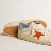 Herren-Super-Star mit Stern im Krokodil-Print und silberblauer Fersenlasche