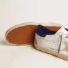 Herren-Super-Star mit Wildlederstern und blauer Fersenlasche