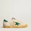 Herren-Super-Star Penstar aus Nappa und Nylon mit grünem Wildlederstern und Fersenlasche