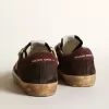 Herren-Superstar Penstar aus braunem Wildleder mit Platinstern