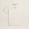 Herren-T-Shirt aus weißer Baumwolle mit schwarzer Aufschrift