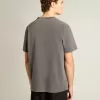 Herren-T-Shirt in Anthrazitgrau mit Distressed-Effekt