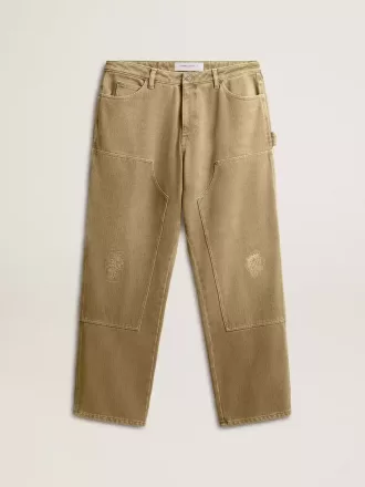 Herrenhose aus Baumwolle mit Used-Look