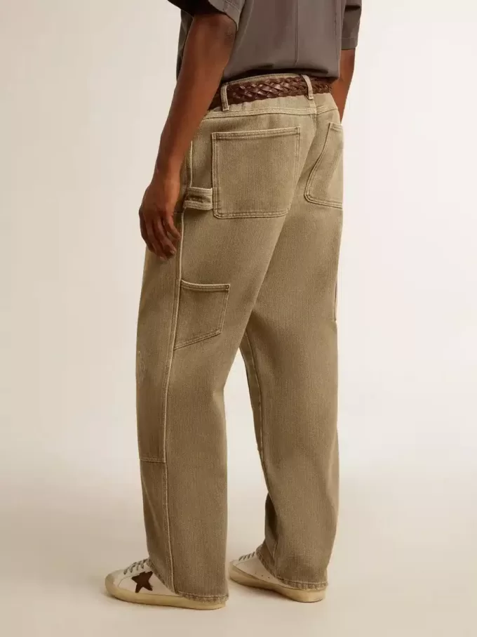 Herrenhose aus Baumwolle mit Used-Look
