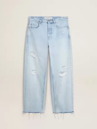 Herrenhose aus Denim mit Used-Effekt Herrenhose aus Denim mit Used-Effekt