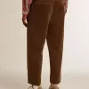 Herrenhose aus dunkelolivfarbenem Cord