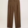 Herrenhose in dreifarbigem Hahnentrittmuster