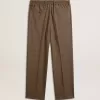Herrenhose in dreifarbigem Hahnentrittmuster