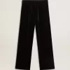 Herrenhose in schwarzem Samtoptik