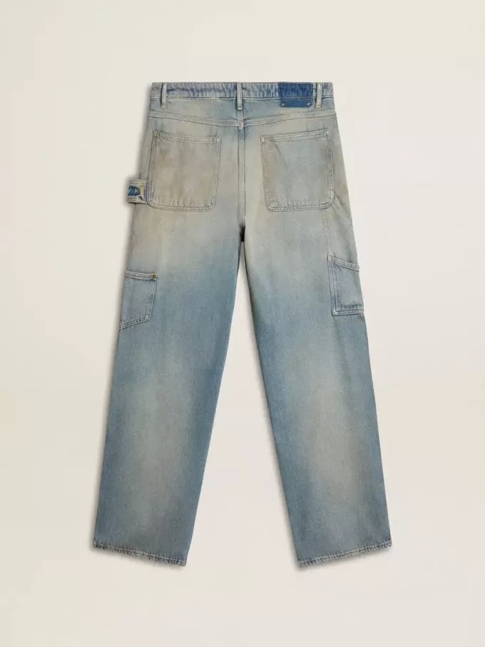 Herrenjeans im Used-Look mit Sandwaschung