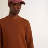 Herrenpullover mit Rundhalsausschnitt und Logo auf der Rückseite