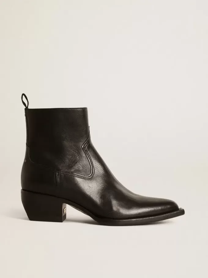 Herrenstiefel Debbie aus schwarzem Leder