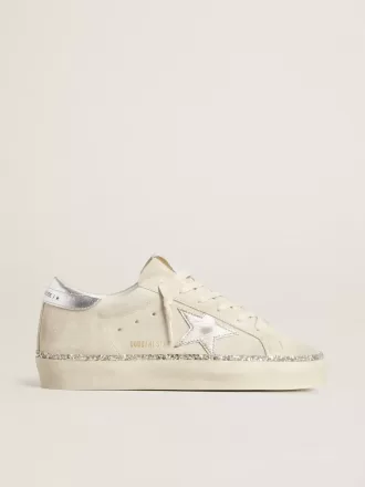 Hi Star aus Wildleder mit silbermetallischem Lederstern und Fersenlasche