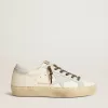 Hi Star LTD aus Leder mit hellblauem Lederstern und Fersenlasche