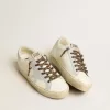 Hi Star LTD aus Leder mit hellblauem Lederstern und Fersenlasche