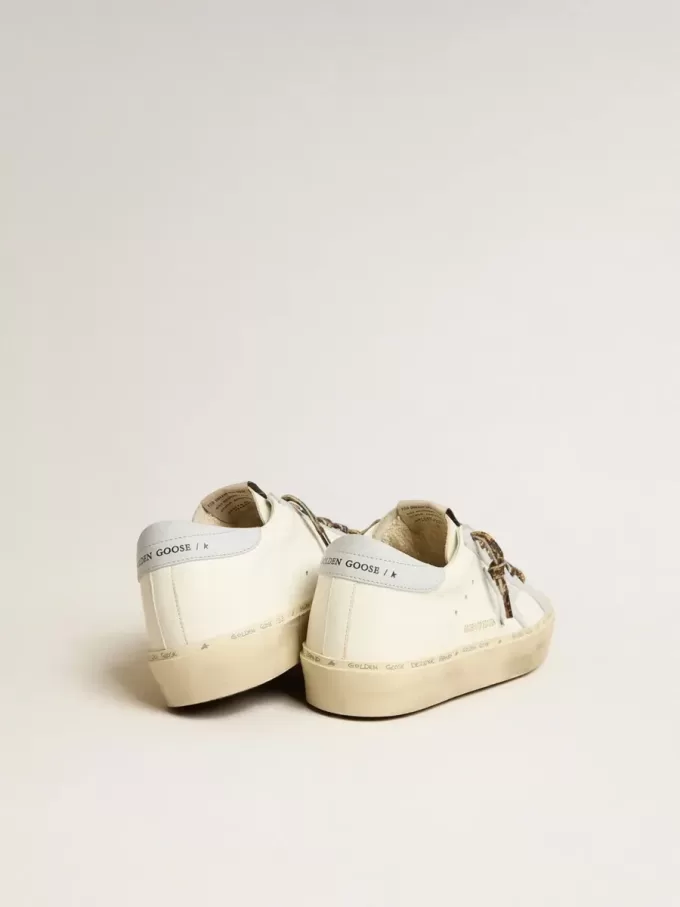 Hi Star LTD aus Leder mit hellblauem Lederstern und Fersenlasche