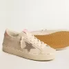 Hi Star LTD aus Nappaleder mit Stern aus Wildleder und rosa Swarovski-Kristallen