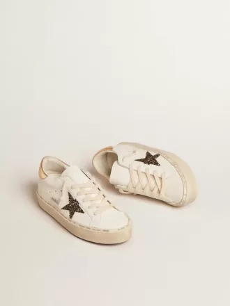 Hi Star LTD mit schwarz-goldenem Glitzerstern und goldener Fersenlasche