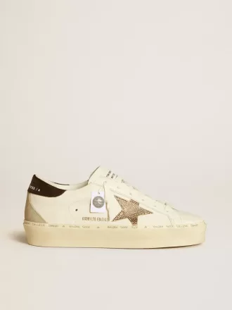 Hi Star LTD mit Swarovski-Kristallstern und schwarzer Lederferse