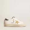Hi Star mit Swarovski-Kristallstern und silberner Lederferse