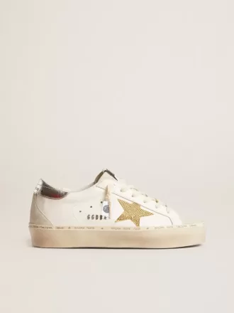 Hi Star mit Swarovski-Kristallstern und silberner Lederferse