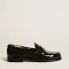 Jerry Loafer aus schwarzem Lackleder