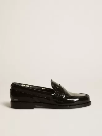 Jerry Loafer aus schwarzem Lackleder
