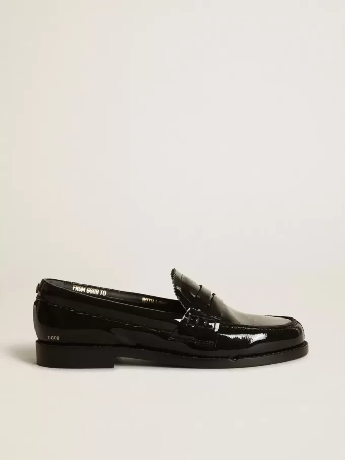 Jerry Loafer aus schwarzem Lackleder