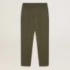 Jogginghose für Jungen in Militärgrün mit weißen Sternen