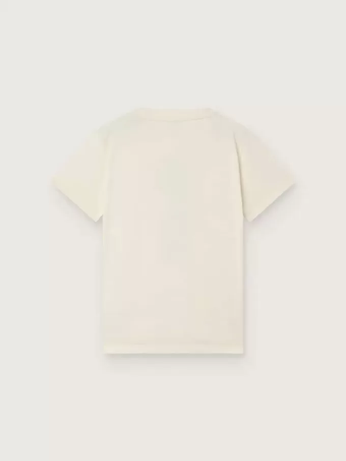 Journey T-Shirt für Jungen aus weißem Baumwolljersey mit digitalem Maskottchen-Print Journey T-Shirt für Jungen aus weißem Baumwolljersey mit digitalem Maskottchen-Print