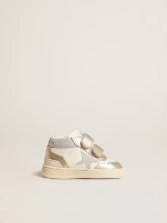 June Junior aus Nappa- und Metallic-Leder mit Glitzerstern June Junior aus Nappa- und Metallic-Leder mit Glitzerstern