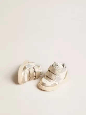 June Junior aus Nappa- und Metallic-Leder mit Glitzerstern June Junior aus Nappa- und Metallic-Leder mit Glitzerstern