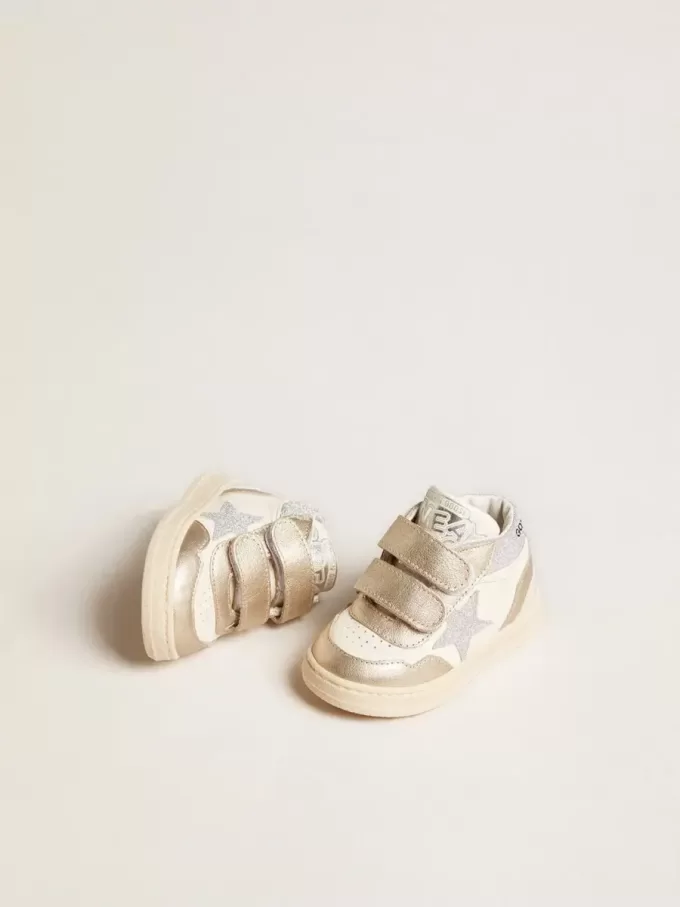 June Junior aus Nappa- und Metallic-Leder mit Glitzerstern