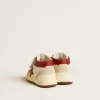 June Junior aus Nappa und Wildleder mit rotem Lederstern und Fersenlasche