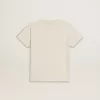 Jungen-T-Shirt in Used-Weiß mit mehrfarbigem Schriftzug
