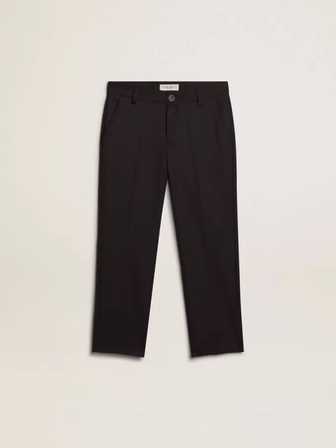 Jungenhose aus dunkelblauer Wolle