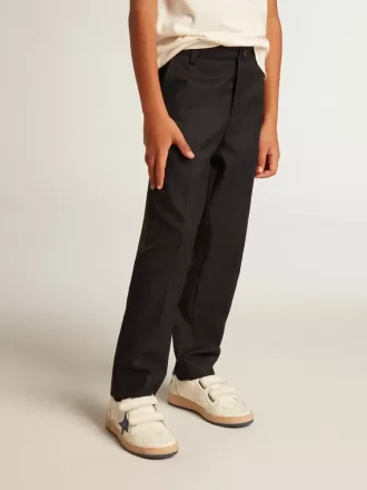 Jungenhose aus dunkelblauer Wolle