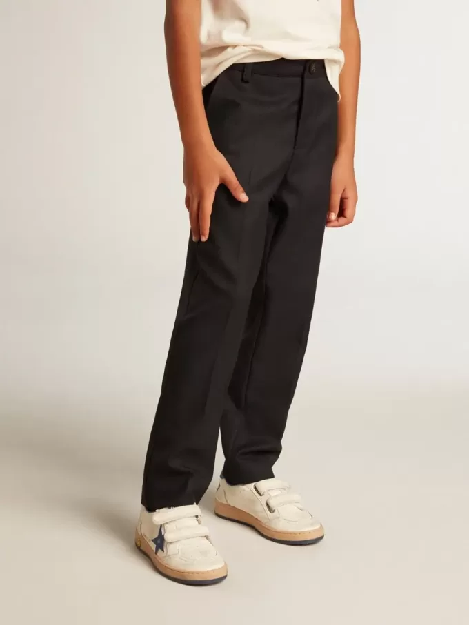 Jungenhose aus dunkelblauer Wolle